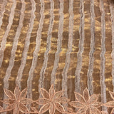 Embroidered organza saree