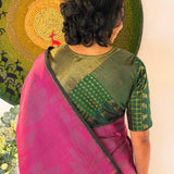 Jwala Silk Blouse - Green
