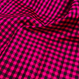 Charita checked kanchi silk fabric