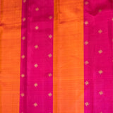 Vera Colour Blocked Kolam Kanchi Silk Saree - Pink