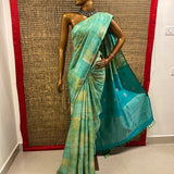 Mishrita brush dyed silk saree