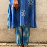Zephyr Azure Embroidered Kurta Set