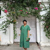 Tropical Blooms Heather Dress - Green
