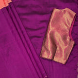 Mishrita Colour Blocked Chiffon Saree
