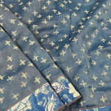 Handprinted Supernet Saree