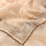 Embroidered organza saree