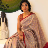 Mila Foliage Dots Kanchipuram Silk Saree