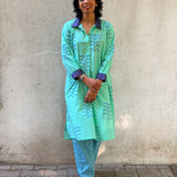 Zephyr Turquoise Kurta Set