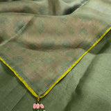 Fern Green Organza Flip Saree