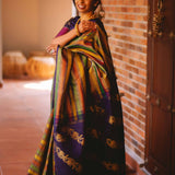 Sumangala Multi striped Kanchi silk saree