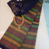 Sumangala Multi striped Kanchi silk saree