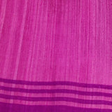 Pink, magenta, yellow and orange handwoven Matka silk saree with flower buttis