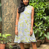 Grey chiffon dress