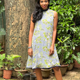 Grey chiffon dress