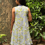 Grey chiffon dress