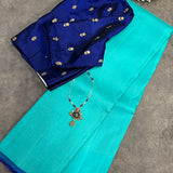Nihira rising lines kanchipuram silk saree