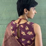 Lily - Aubergine blouse