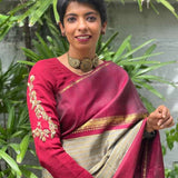 Lasya - Maroon embroidered blouse