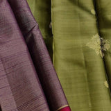 Madhura Olive and coffee Kanchi Organza Saree