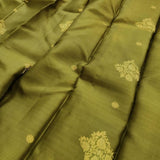 Madhura Olive and coffee Kanchi Organza Saree