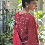 Winter wonderland kaftan blouse