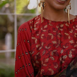 Winter wonderland kaftan blouse