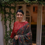 Winter wonderland kaftan blouse