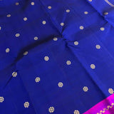 Vera royal blue purple kanchipuram silk saree