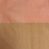 Charita peach sorbet checked kanchipuram silk saree