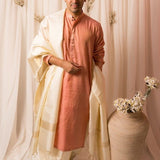 Dusty Pink Pure Chanderi Kurta