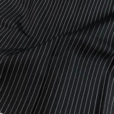 Alani Black silver striped kanchipuram silk saree