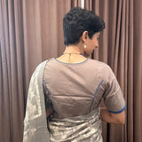 Sarla plain mocha blouse