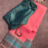 Kimaya pink sorbet silk saree