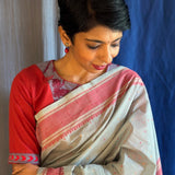 Red cotton kantha blouse