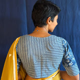 Blue cotton jwala blouse