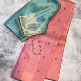 Kimaya tricolour silk saree