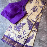 Maya leaf tussar saree