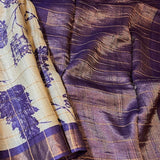 Maya leaf tussar saree