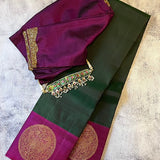 Yaazhi design kanchipuram silk saree