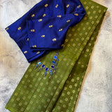 Ranya meenakari kanchipuram silk saree