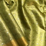 Sequinned tissue saree
