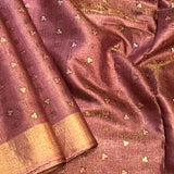 Sequinned tissue saree
