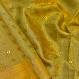 Sequinned tissue saree