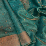Sequinned tissue saree