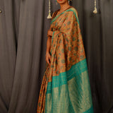 Maya Chrysanthemum tussar saree