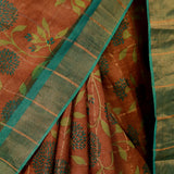 Maya Chrysanthemum tussar saree