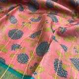 Maya Chrysanthemum tussar saree