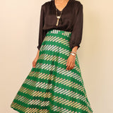 Silk brocade skirt