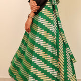 Silk brocade skirt