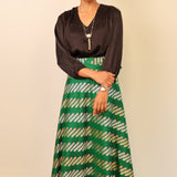 Silk brocade skirt